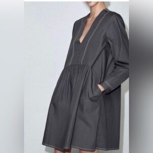 Zara The Dory dress, long sleeves 100% cotton size M, NWT